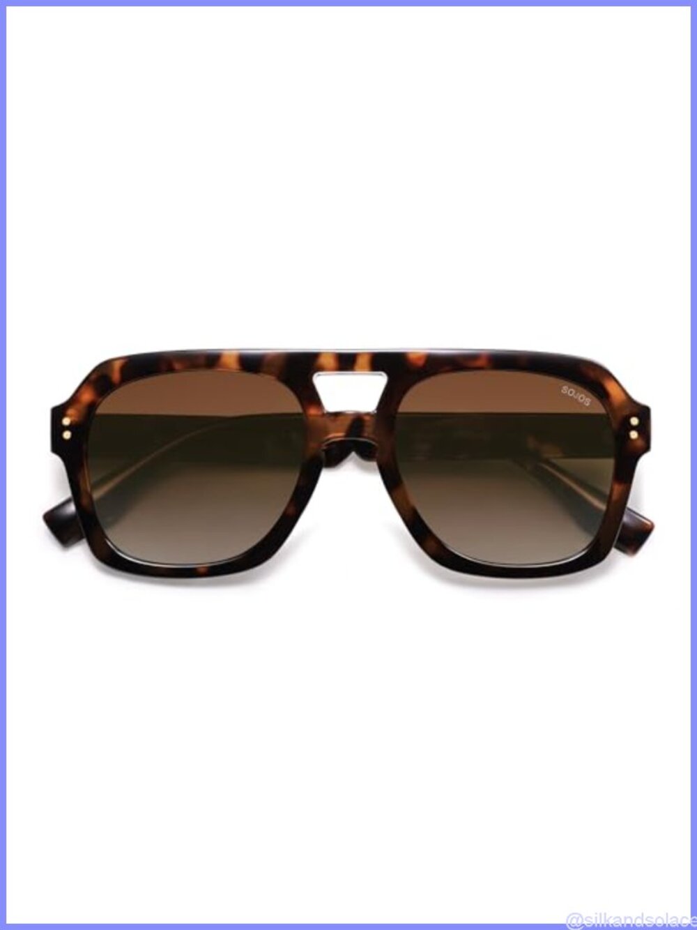 Retro Polarized Aviator Sunglasses UV400 TAC Lens Full Frame